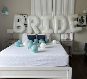 Bride Room Decor with 36’ Bride Sign, Scattered Balloons & More! image 5