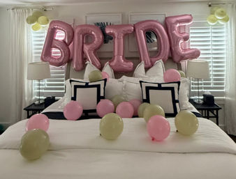 Bride Room Decor with 36’ Bride Sign, Scattered Balloons & More! image 4