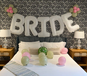 Bride Room Decor with 36’ Bride Sign, Scattered Balloons & More! image 3