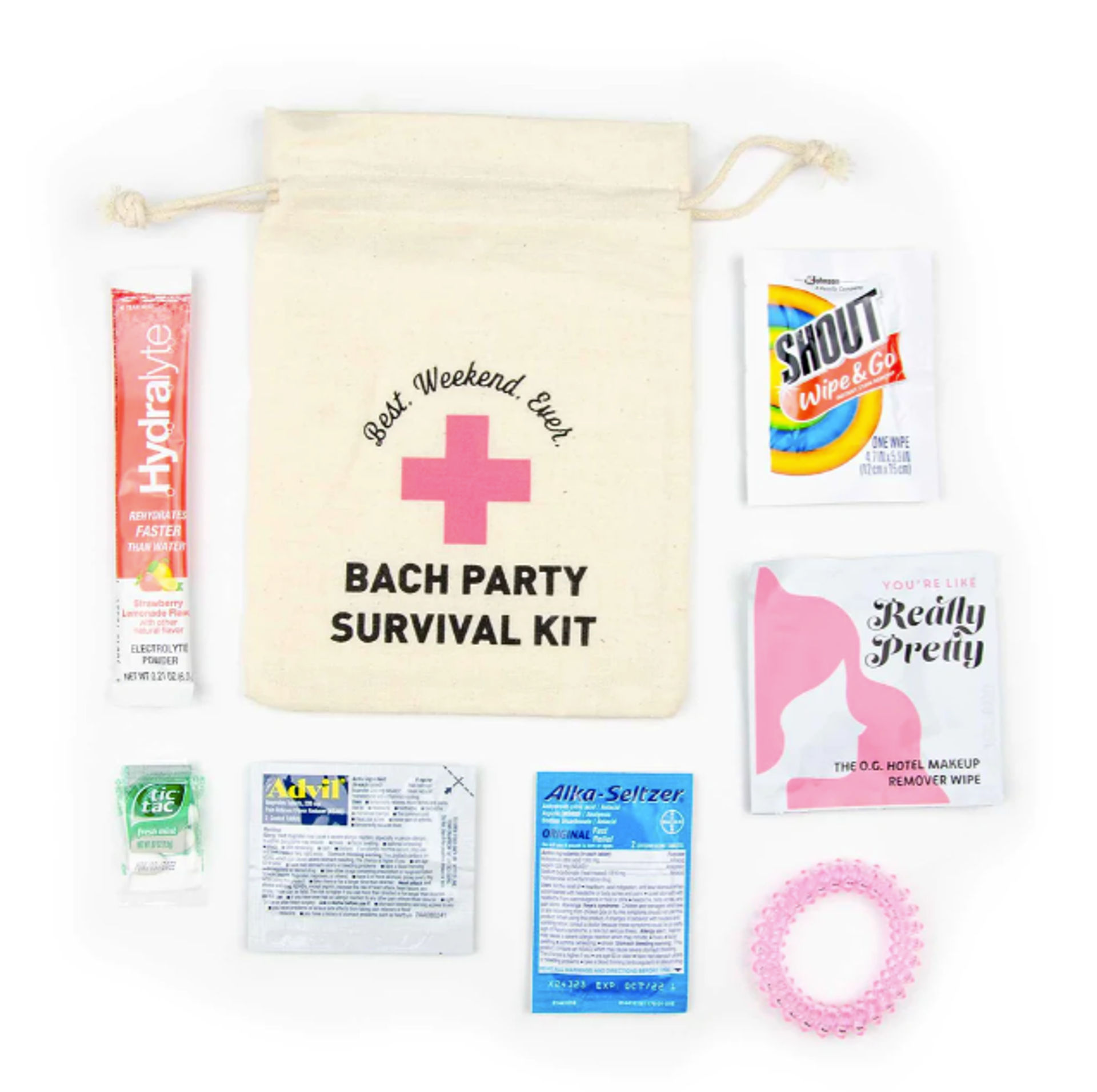 Best Weekend Ever Bachelorette Party Hangover Kit, hangover kit