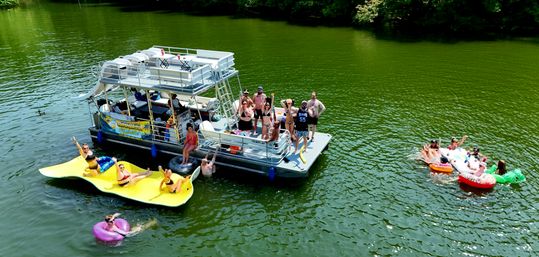 Rowdy Boat 30ft Double Decker Triple Slide Pontoon Party on Percy Priest (Up to 22 Passengers) image 14