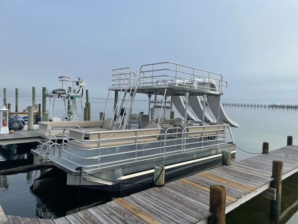 Rowdy Boat 30ft Double Decker Triple Slide Pontoon Party on Percy Priest (Up to 22 Passengers) image 5
