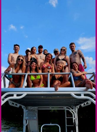 Rowdy Boat 30ft Double Decker Triple Slide Pontoon Party on Percy Priest (Up to 22 Passengers) image 12