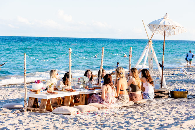 It's Always Picnic Time: Luxury Bohemian Beach Picnic with Charcuterie and Dessert Option image 4