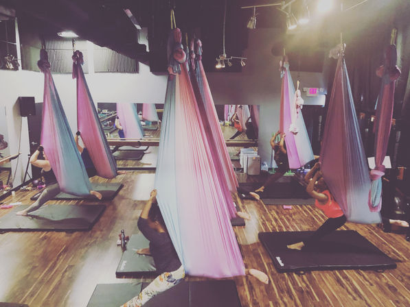 Glow Aerial Yoga + Hoop Party (Beginner Friendly) image 6