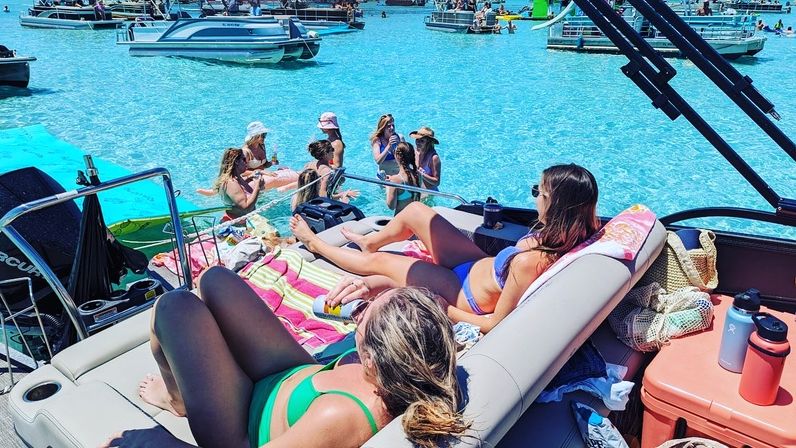 Visit Sandbars, View Sunsets, & More on Luxe 13-Passenger Tritoon with Water Toys Included image 3