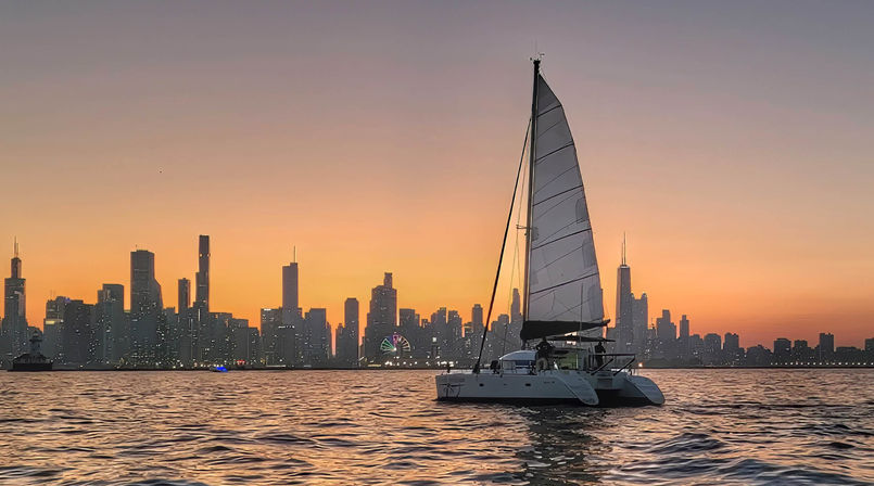 Chicago's Largest Chartered Catamaran: Hourly Rental, Sailing Lessons & More (BYOB) image 9
