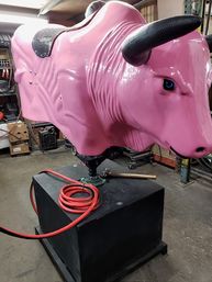 Pink Party Mechanical Bull Party with Naughty Interchangeable Riding Parts image 3