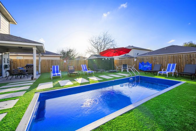 Modern Austin Escape with Pool, Grill + Putting Green image 5