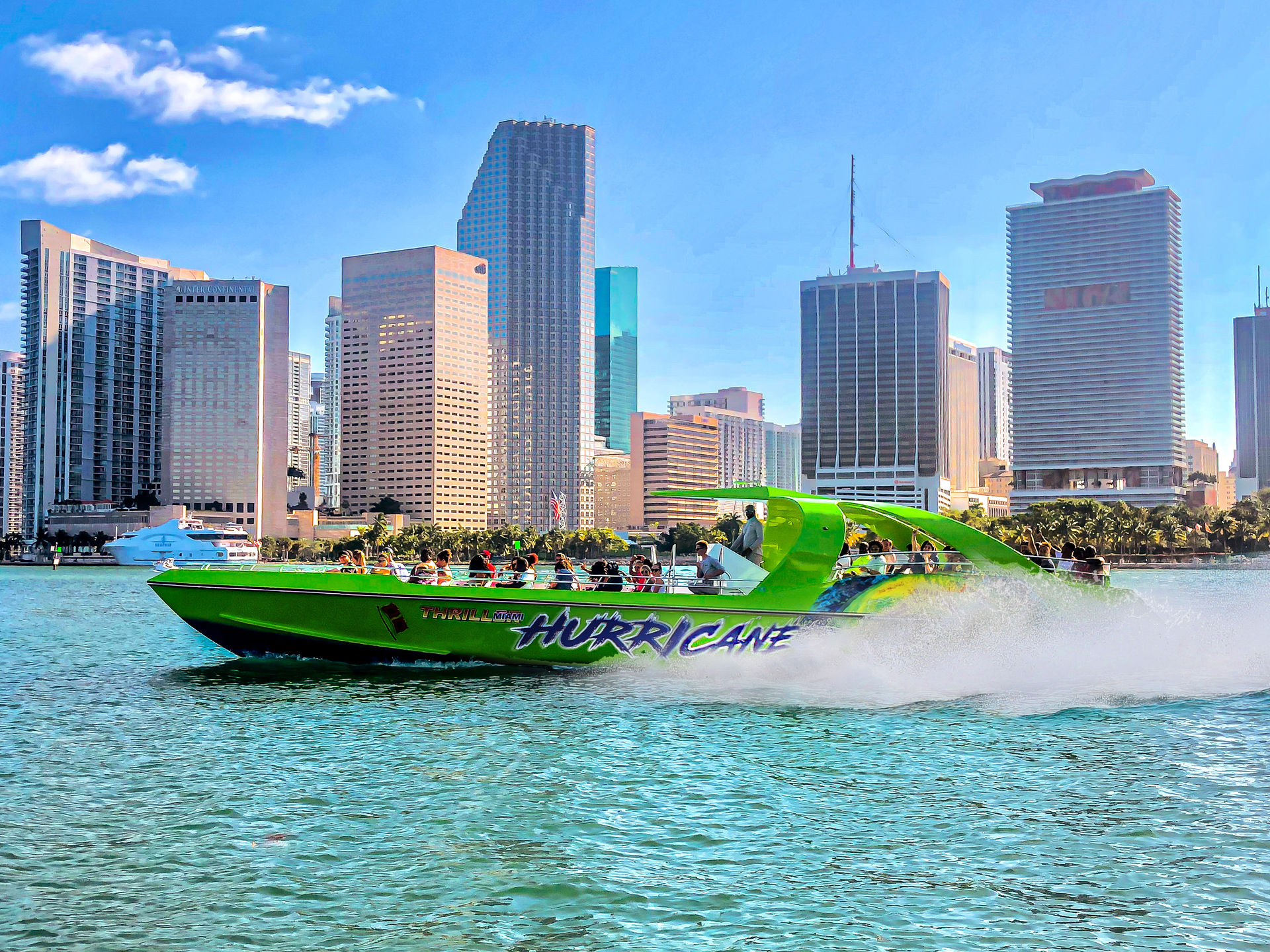 Thrilling Miami BYOB Speedboats Party with City Skyline, Celebrity Mansions, Biscayne Bay, Fisher Island and More image 1