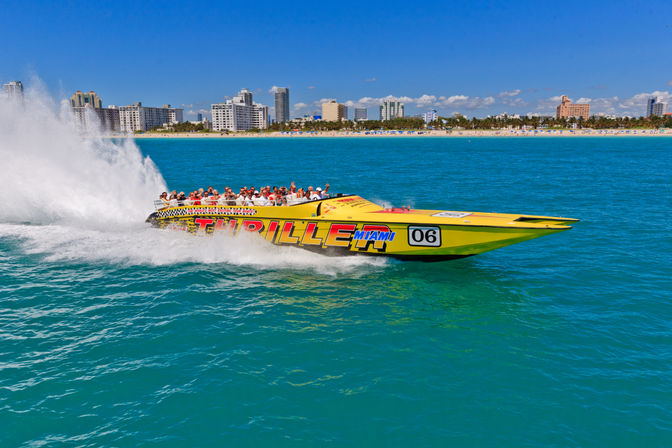 Thrilling Miami BYOB Speedboats Party with City Skyline, Celebrity Mansions, Biscayne Bay, Fisher Island and More image 8