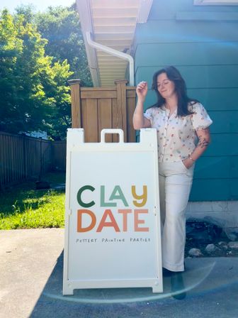 CLAYDATE Pottery Painting Party image 9
