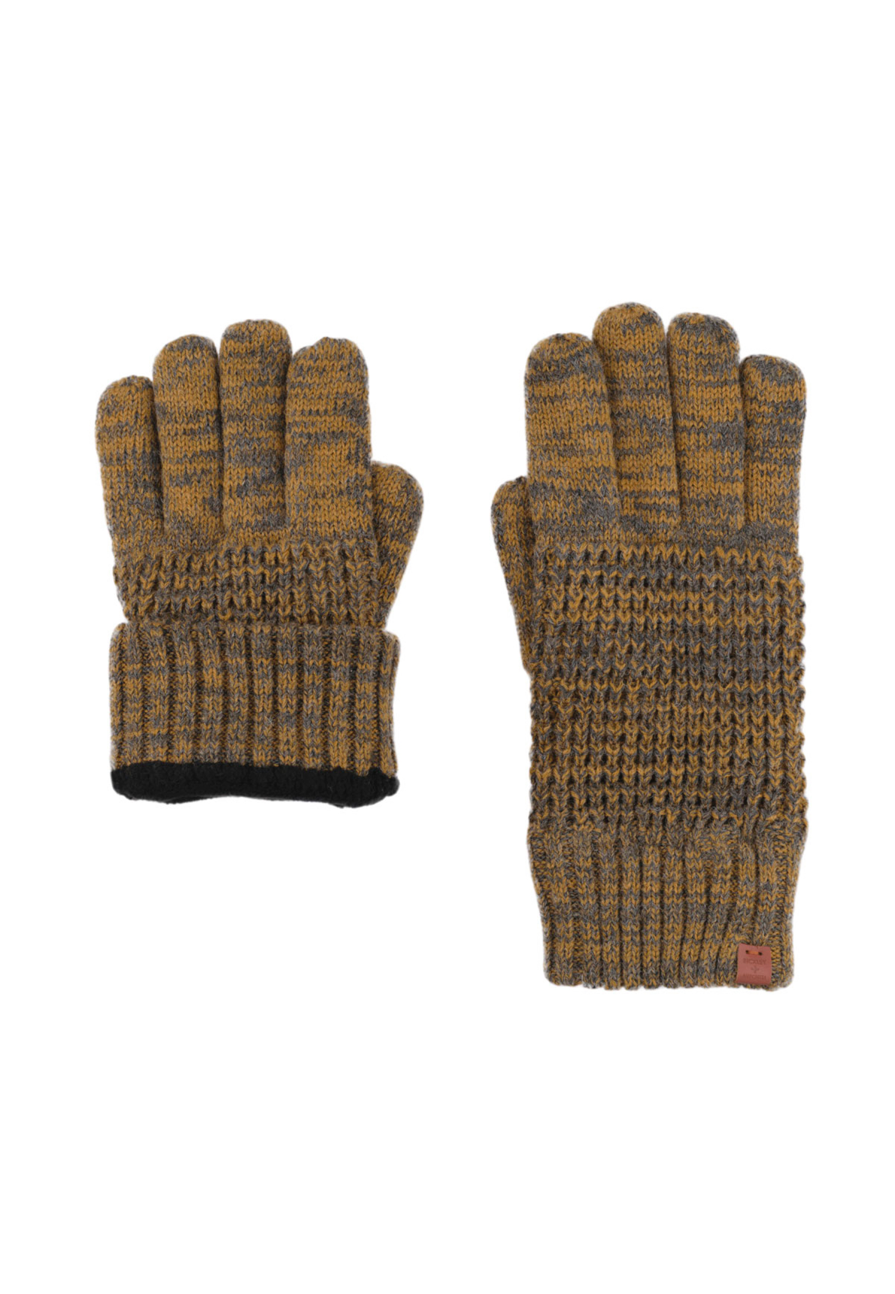 Bickley + Mitchell Men's Fleece Lined Wool Blend Gloves - Black Twist