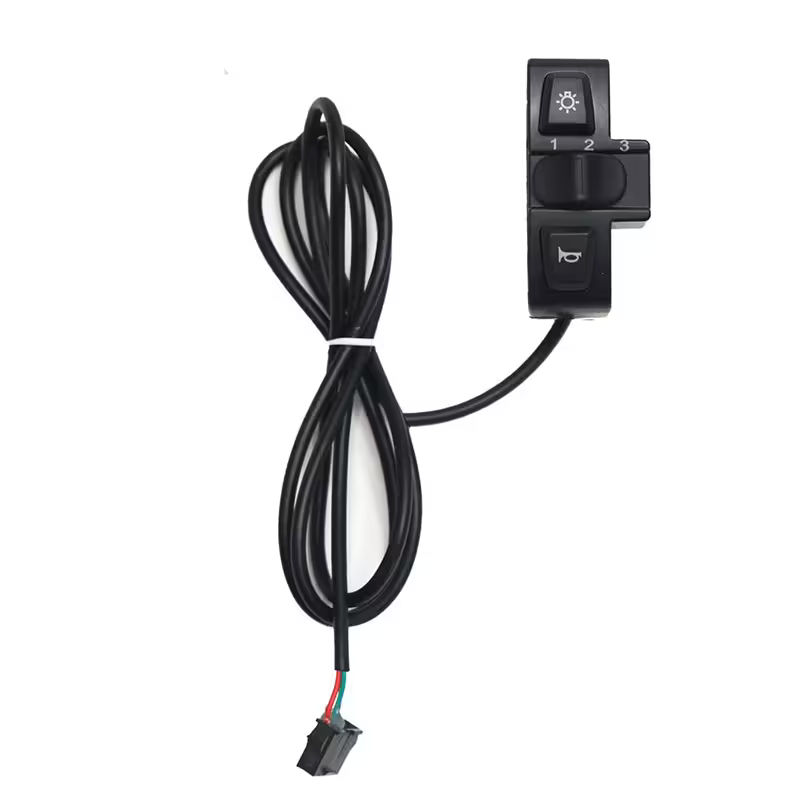 Light, Horn & 3-Speed Mode Switch for Electric Cycles