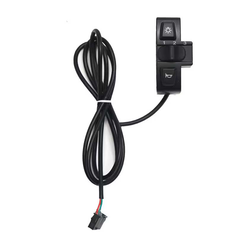 Light, Horn & 3-Speed Mode Switch for Electric Cycles
