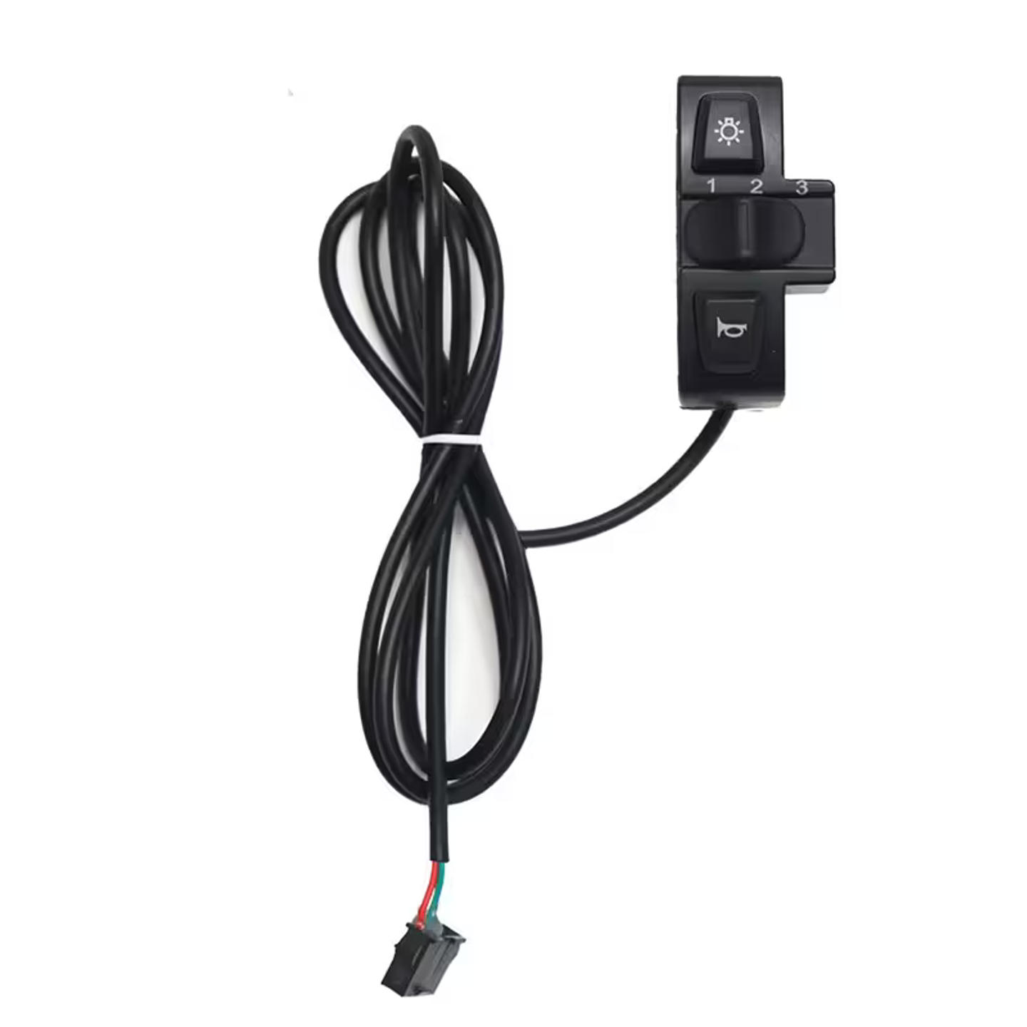 Light, Horn & 3-Speed Mode Switch for Electric Cycles