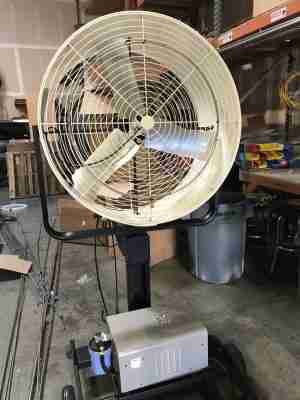 36” Misting Fan with Pump and Ring