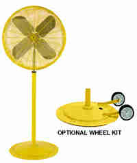 Industrial Yellow Misting Fan