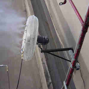 Industrial Wall Mount Misting Systems
