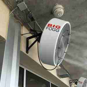 24 Wall Mounted Aerodynamic Molded Shroud Misting Fan