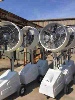 Work Zone 24” High Pressure Molded Shroud Misting Fan