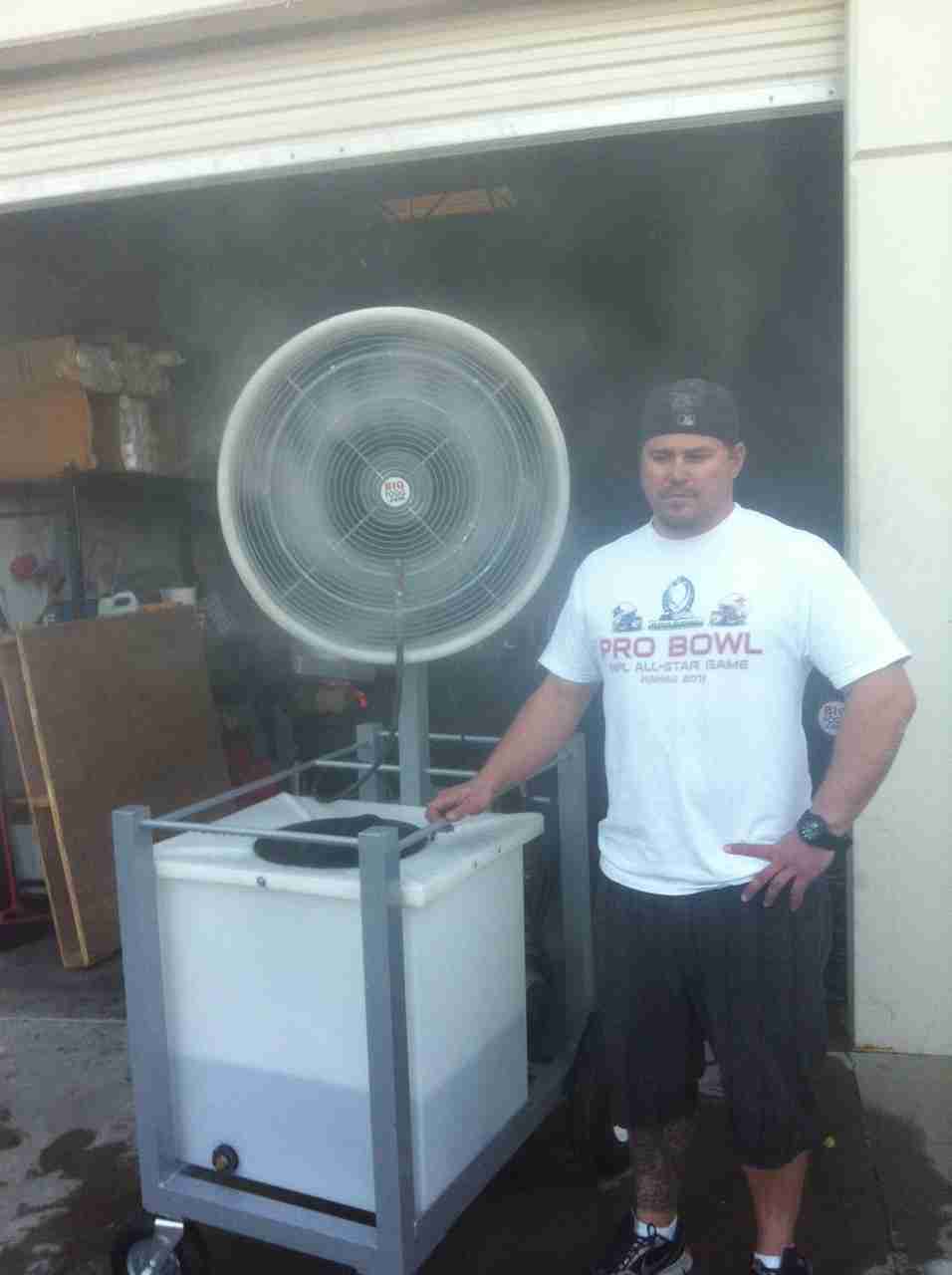 24″ High-Pressure Misting and Cooling Fans