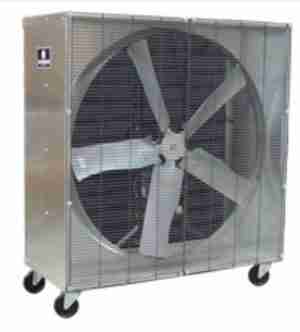 48” Mobile Box Fan - stainless steel