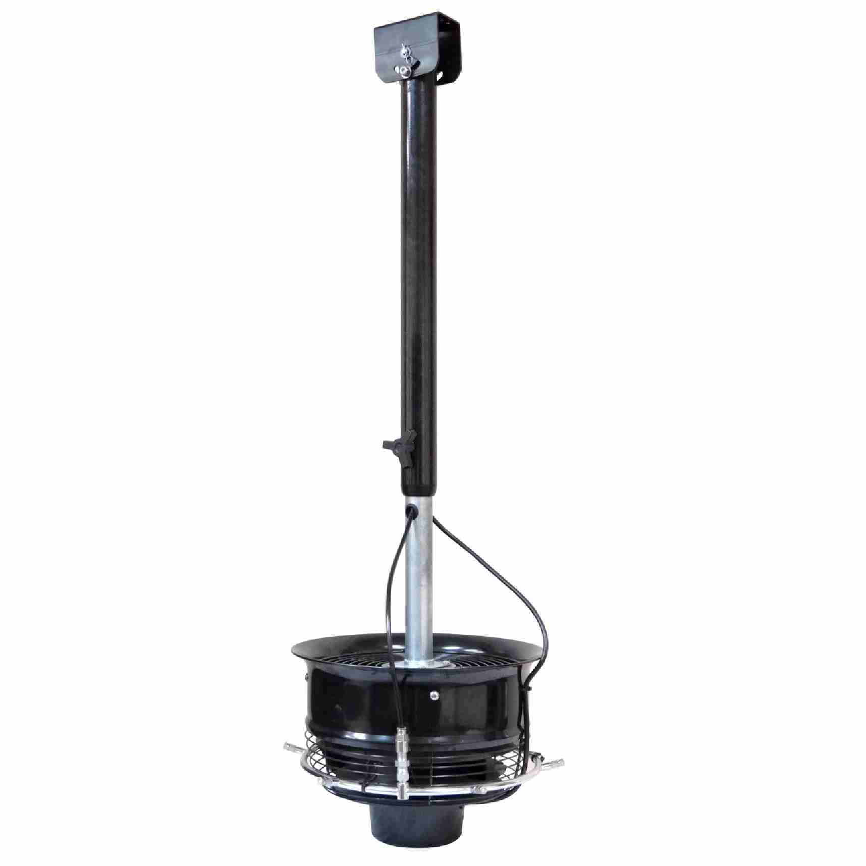 CentraMist Ceiling Mount Centrifugal Misting Fan black color