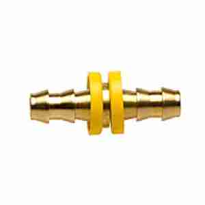 Side view of Brass Hose Splicer 3/8" X 3/8"