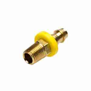 Side view of Brass Hose Barb 3/8" H X 1/2" MNPT