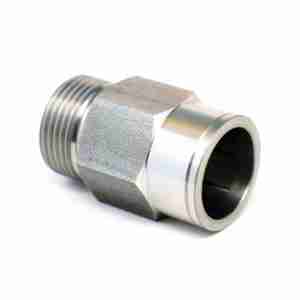 side view of 1/2" Tube x 1/2" MNPT Slip Lok Male Adapter