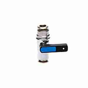 3/8" Slip Lok Ball Valve with black plastic handle
