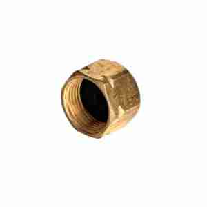 Side view of Brass End Cap 3/8"