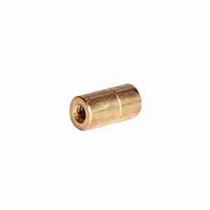 Side view of Brass Nozzle Bushing 3/8" OD X 1/4' ID X 10/24