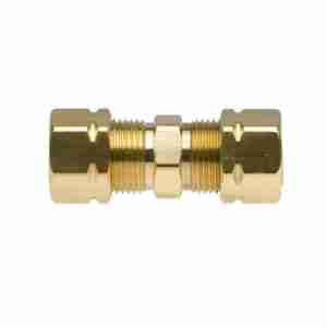 Front view of Brass Union 3/8"