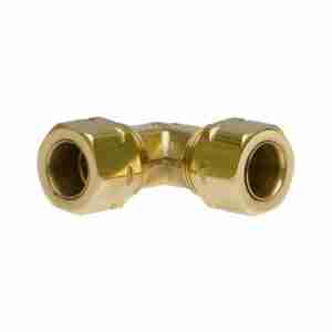 front view of Brass Elbow 3/8"