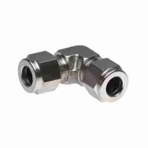 front view of stainless steel S.S. Elbow 3/8"