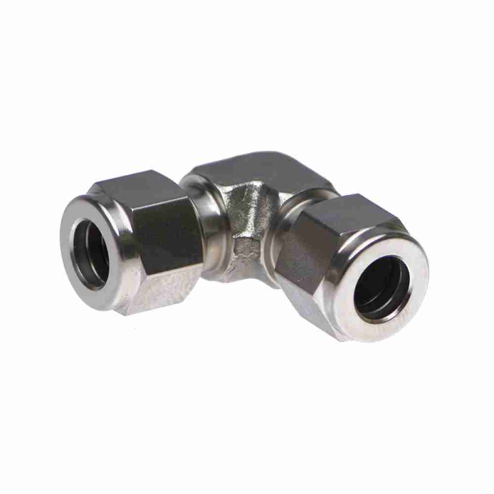 front view of stainless steel S.S. Elbow 3/8"