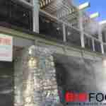 Residential misting system used outside a restaurant