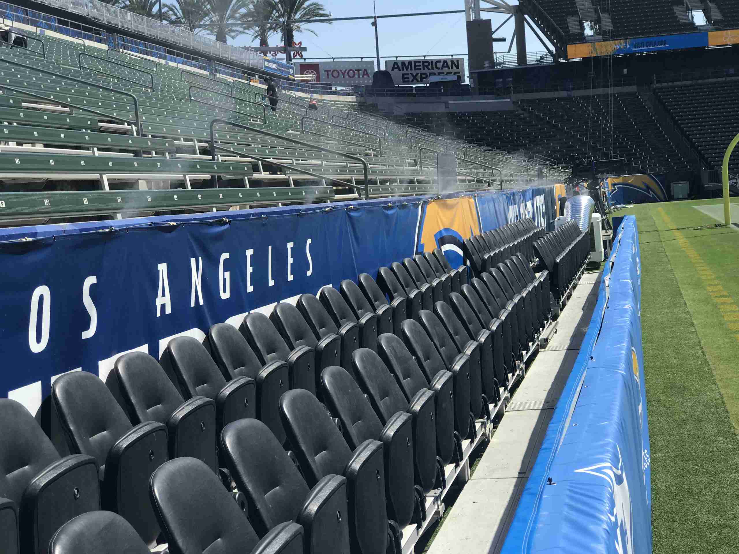 Big Fogg Stadium Seats Cooling Misting System - Big Fogg