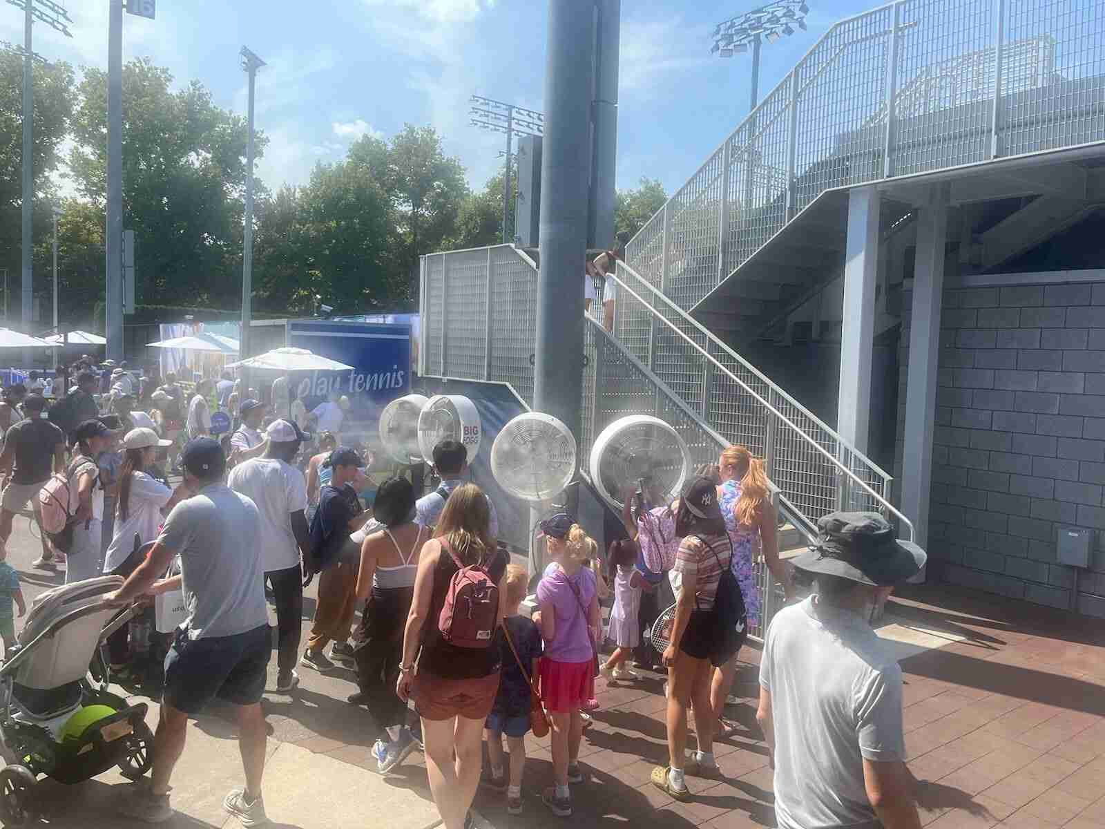 Big Fogg provided misting fans to US Open tennis in NY during excessive heat