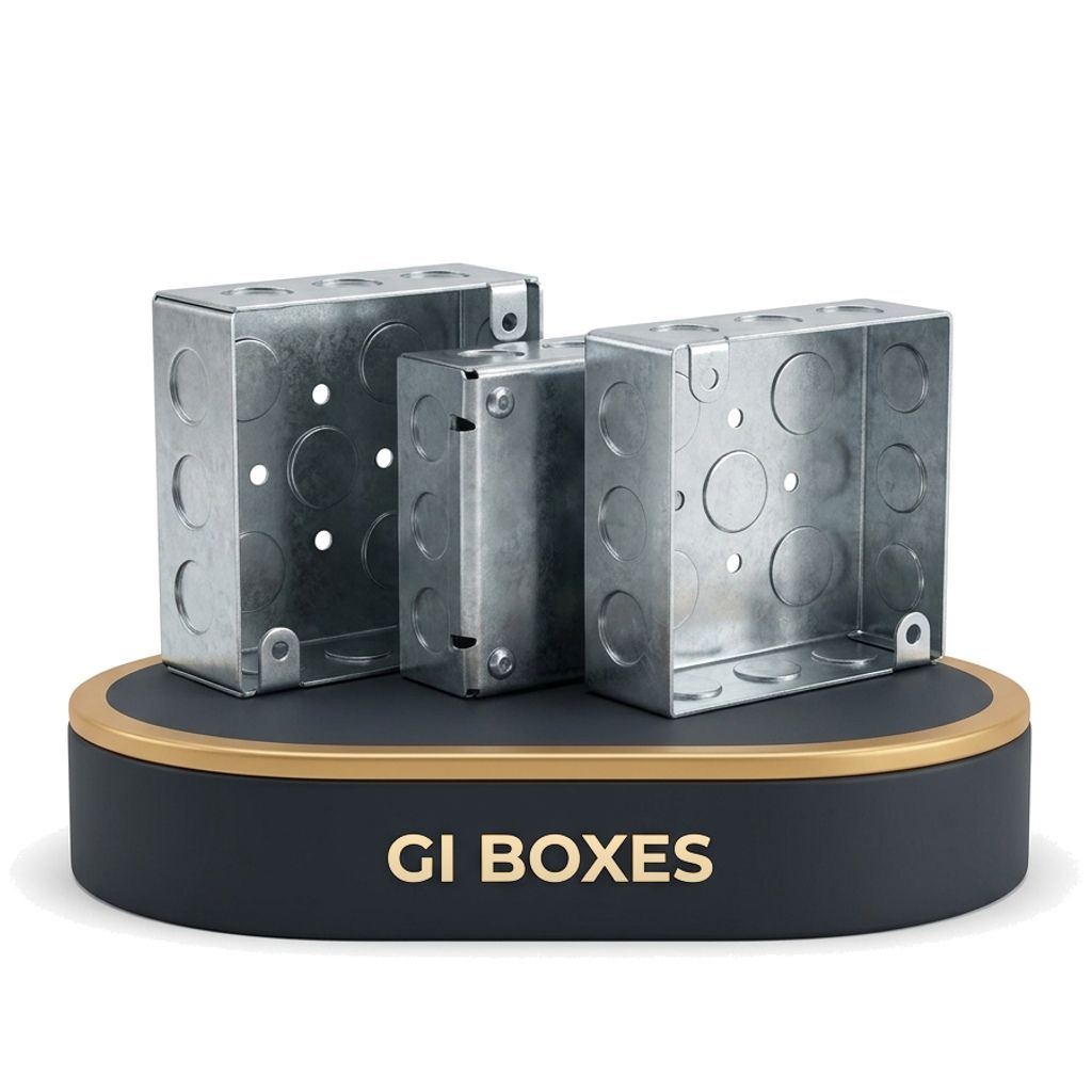 Flush Mount Zinc Coated GI Metal & Fan Boxes
