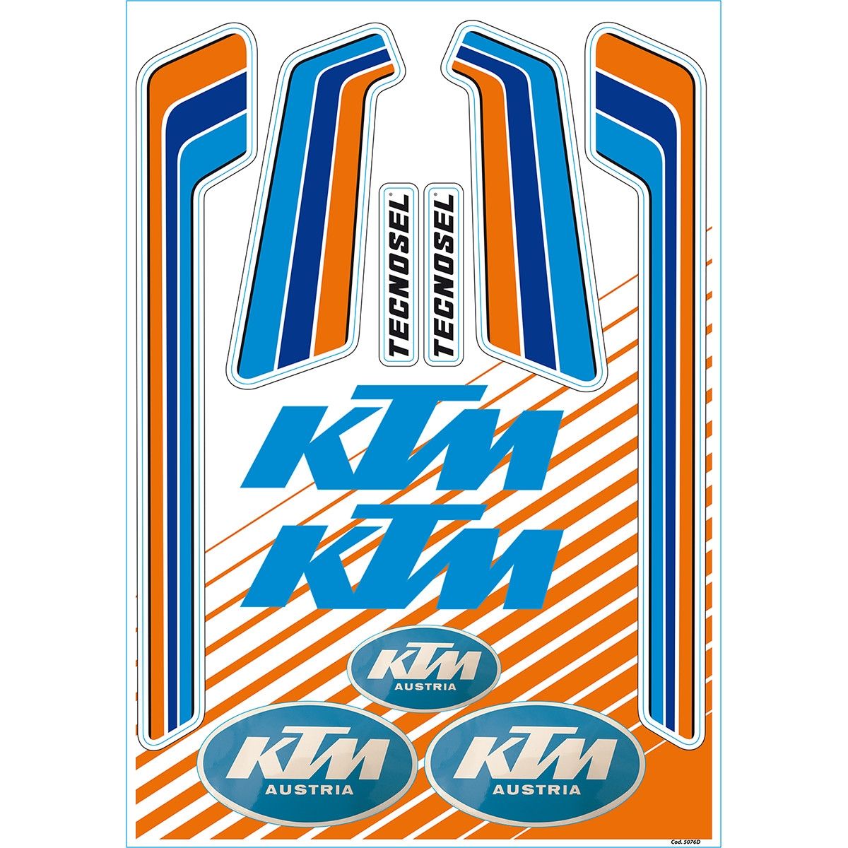 TECNOSEL 55V00 STICKER SHEET KTM VINTAGE