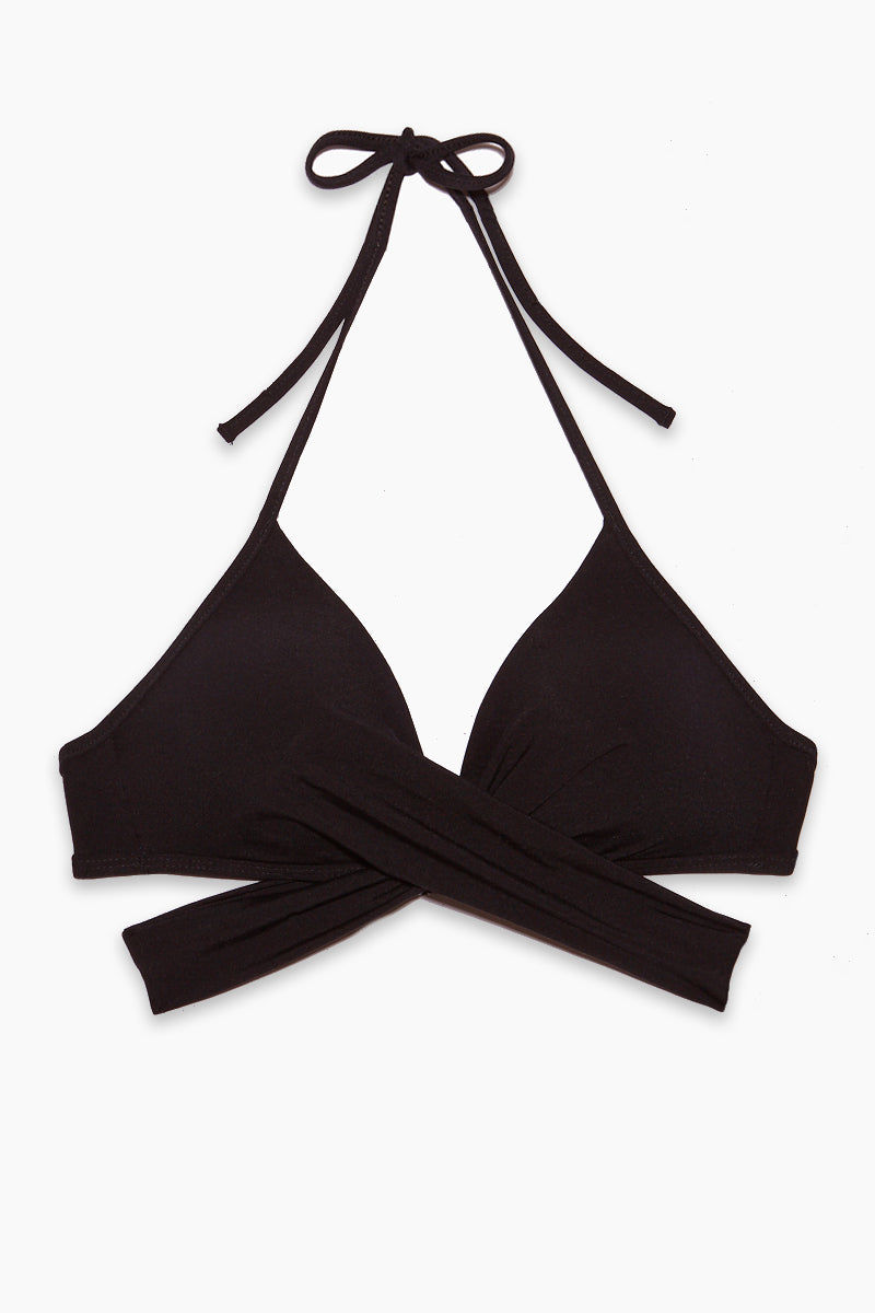 wrap triangle bikini top