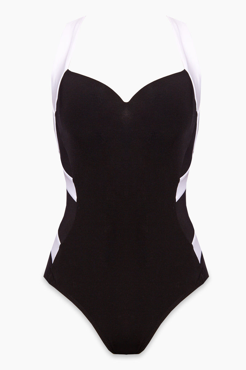 jets black and white one piece
