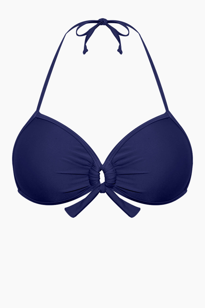 navy blue bikini top