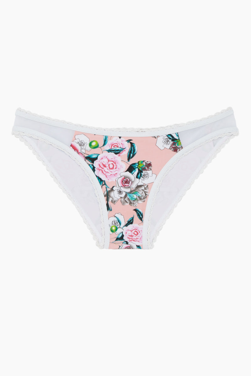 pink floral bikini bottoms