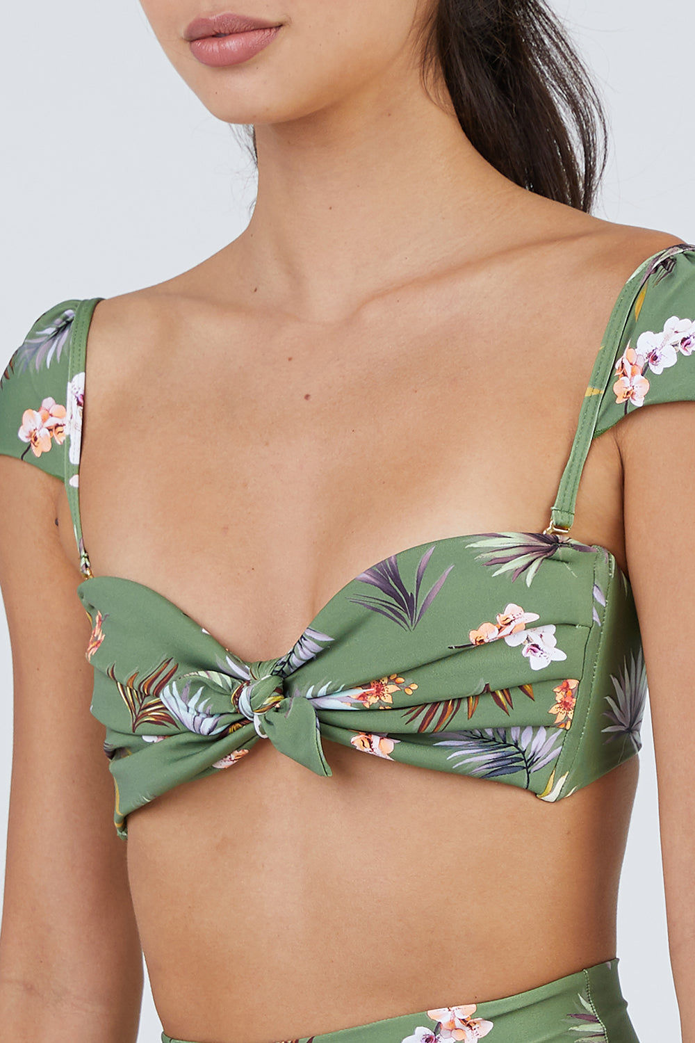 green print bikini