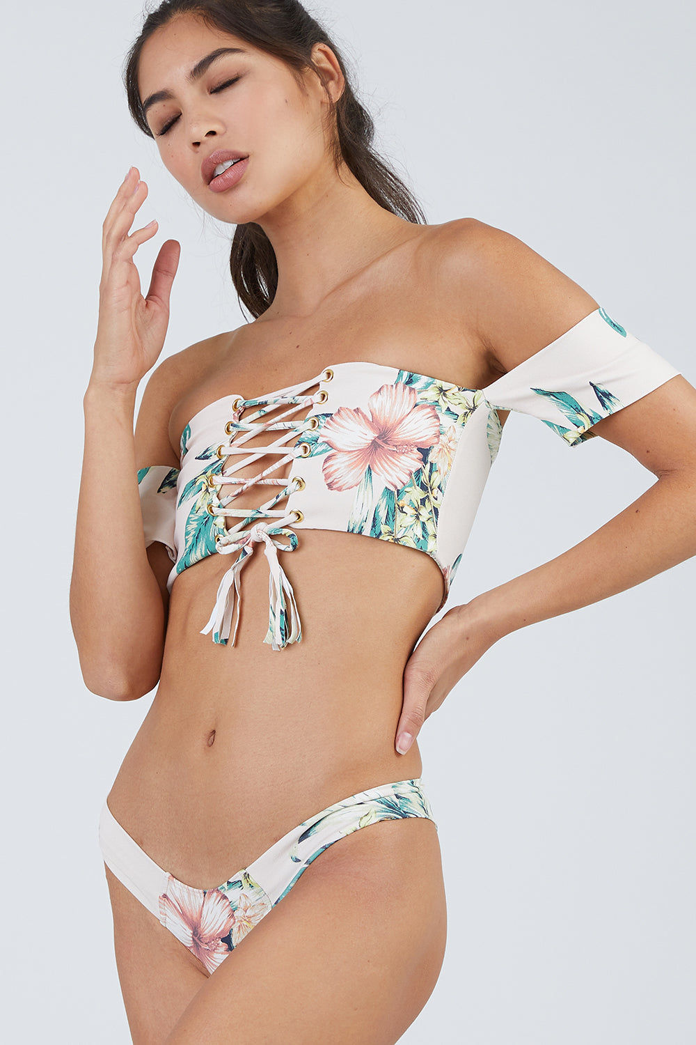 bustier bandeau bikini top