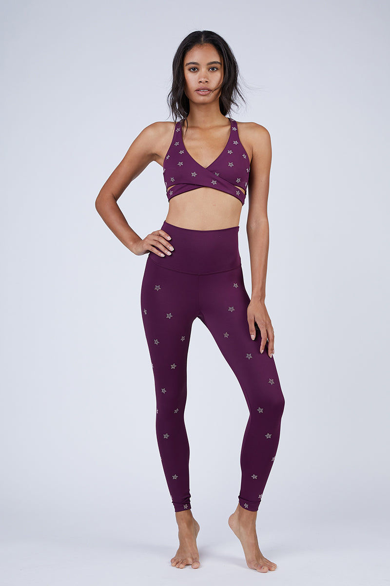 Download BEACH RIOT Knox Side Cut Outs Sports Bra Top - Burgundy ...